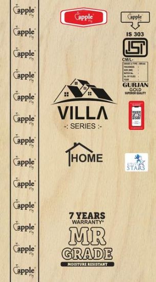 Picture of Apple Villa MR Grade 8 ft x 4 ft Plywood - 8 mm