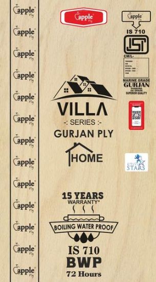 Picture of Apple Villa Plus BWP Grade 8 ft x 4 ft Plywood - 4 mm