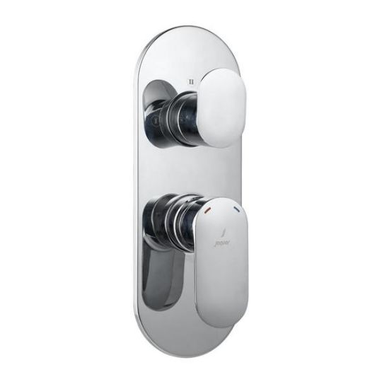 Picture of OPP-CHR-15783KPM Opal Prime Chrome Finish Aquamax Exposed Part Kit of Single Lever Shower Mixer Chrome