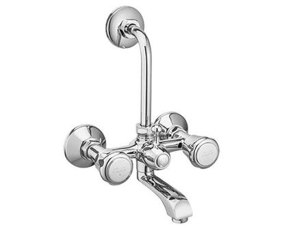 Picture of RB-122 Essess Series Robus Pro Wall Mixer Overhead Shower With Bend Pipe & Wall Flange