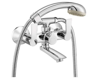 Picture of SYWM101N Bathsense Series Spry Wall Mixer With Telephonic Shower Arrangement With Cart (Shower Sold Separately)