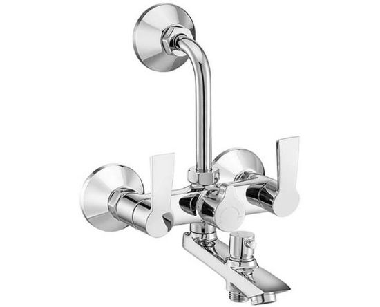 Picture of SYWM104* Bathsense Series Spry Wall Mixer 3 In 1 With Provision For Telephonic Shower & Overhead Shower With Bend Pipe