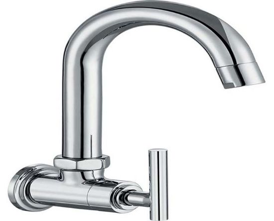 Picture of TM-117 Essess Series Tarim Sink Cock With Extended Swinging Spout & Wall Flange