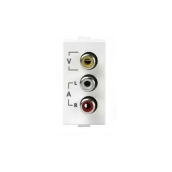 Picture of Anchor Roma Classic 1 Module Silver Audio Video Socket, 20471S (Pack of 10)