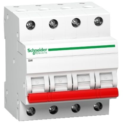 Picture of Schneider Electric  Pack of 3 Isolator SW 4P 80A 415VAC , AECMCB-A9KS15480BQ