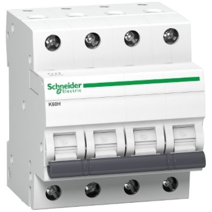 Picture of schneider electric Pack of 3 MCB K60H 4P 10A C 10kA