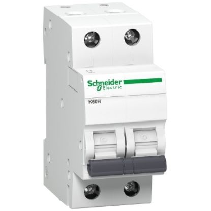 Picture of schneider electric Pack of 6 MCB K60H 2P 25A B 10kA