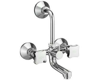 Picture of RO-122 Essess Series Robus Wall Mixer Overhead Shower With Bend Pipe & Wall Flange