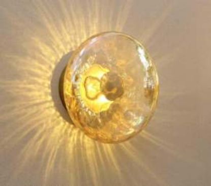 Picture of Light Casa LED D200 E120 6511 METAL + GLASS BRASS+ AMBERGY