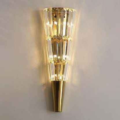 Picture of Light Casa G9*5 H530 D180 LCWLA6 METAL+CRYSTAL GOLD + CRYSTAL