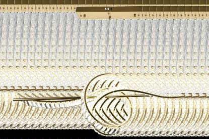 Picture of Mascon Luex MSPL80667 L 650 (MM) LED Metal + Glass Gold