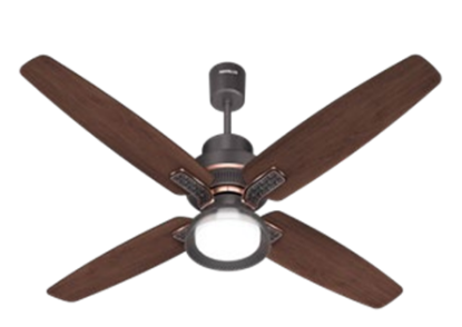 Picture of Havells Albus Underlight CCT, 1320 mm Ceiling Fan, Smoke Brown Wood