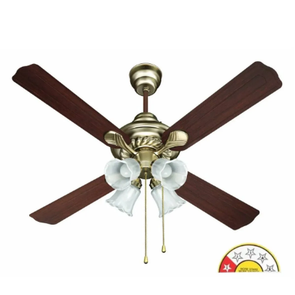 Picture of Havells Florence U/L ES, 1200 mm Ceiling Fan, Wenge-Black Antique Brass Colour