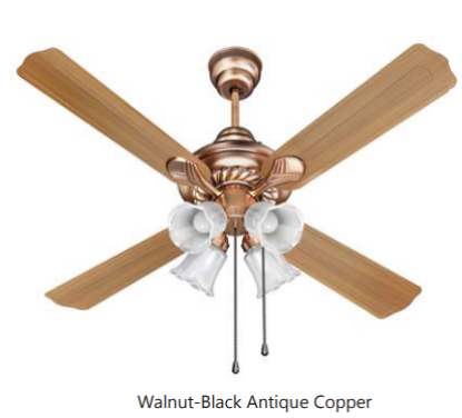 Picture of Havells Florence U/L ES, 1200 mm Ceiling Fan, Black Antique Copper Colour 