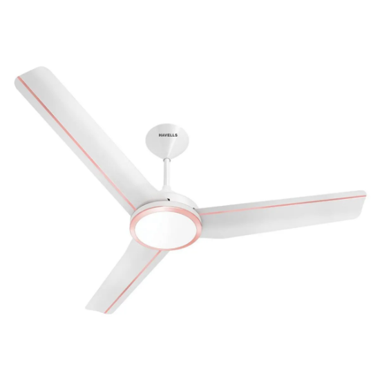 Picture of Havells Trinity U/L ES, 1200 mm Ceiling Fan, Pearl White LT Copper Colour 