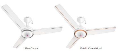 Picture of Havells Trinity I ES (Digital Display), 1200 mm Ceiling Fan, Silver Chrome Colour