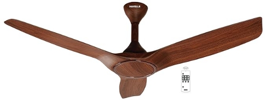 Picture of Havells Stealth Wood I & ES, 1200 mm Ceiling Fan, Walnut Cola Chrome Colour 