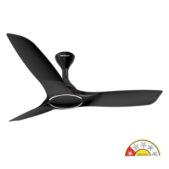 Picture of Havells Stealth Air (Dust Resistant), 1250 mm Ceiling Fan, Metallic Black Colour 