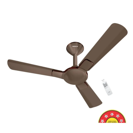 Picture of Havells Enticer BLDC, 1200 mm Ceiling Fan, Bronze Copper  C. Chrome Colour 