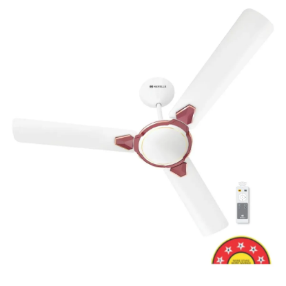 Picture of Havells Equs BLDC, 1200 mm Ceiling Fan, White Maroon Colour 