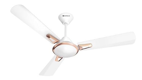 Picture of Havells Festiva Prime BLDC, 1200 mm Ceiling Fan, Pearl White Lt Copper Colour 