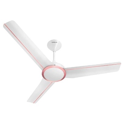 Picture of Havells Trinity ES, 1200 mm Ceiling Fan, Pearl White LT Copper Colour 