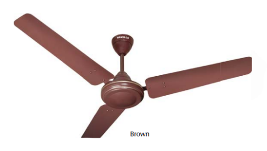 Picture of Havells Velocity ES, 1400 mm Ceiling Fan, Brown Colour 