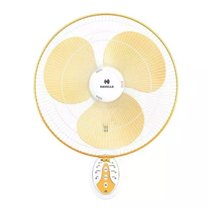 Picture of Havells Platina, 400 mm Wall Fan, White Yellow Colour 