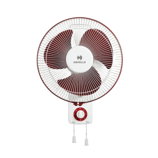 Picture of Havells Accelero - HS / NS, 400 mm Wall Fan, High Speed, Red Colour 