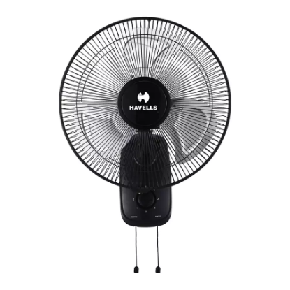 Picture of Havells Girik Neo, 400 mm Wall Fan, Black Colour 