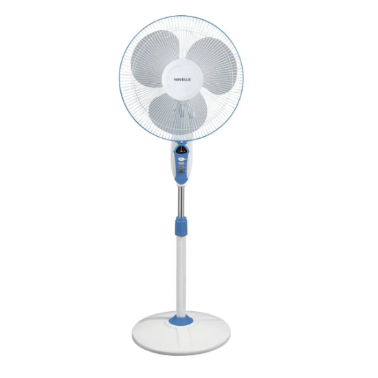 Picture of Havells Sprint LED Remote, 400 mm Pedestal Fan, Blue Colour 