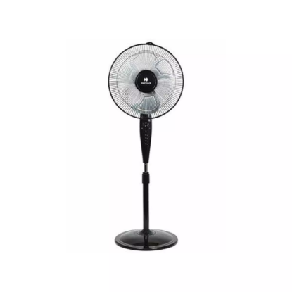 Picture of Havells Trendy Metallic, 400 mm Pedestal Fan, Metallic Black Colour 