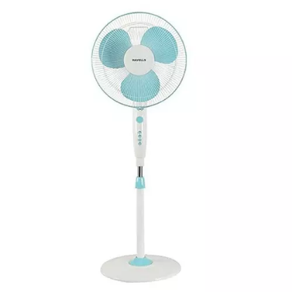 Picture of Havells Trendy HS, 400 mm Pedestal Fan, White Blue Colour 