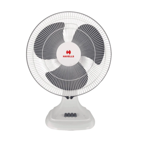 Picture of Havells Accelero HS, 400 mm Table Fan, White Grey Colour 