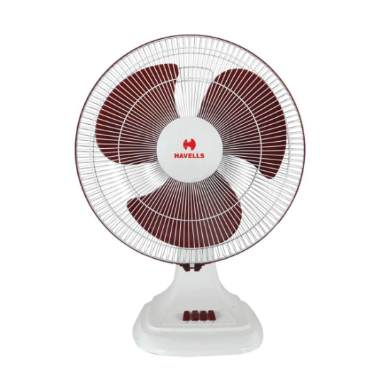 Picture of Havells Accelero HS, 400 mm Table Fan, White Red Colour 