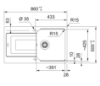 Picture of Franke UBG 611-86, Single Bowl with Drainer, Oatmeal Colour