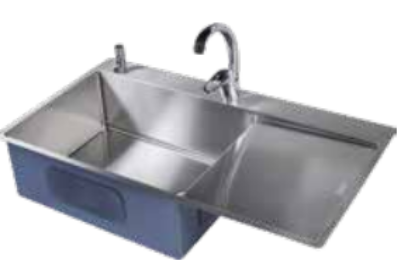 Picture of Franke BXX 210/110-92, Single Bowl With Drainer, Stainless Steel, Satin