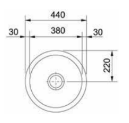 Picture of Franke LUX 610, Single Bowl, Stainless Steel, Satin