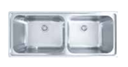 Picture of Franke RSX 620-55(0.8mm), Double Bowl, Stainless Steel, Satin