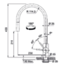 Picture of Franke CT 103 SE, Eos Neo Swivel Side HP SS Stainless Steel, Satin