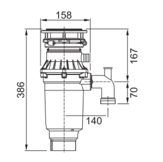 Picture of Franke Food waste disposer TE-0.75 HP