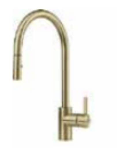 Picture of Franke Faucet/Tap EOS NEO PULL DOWN SPRAY HP SS, Stainless steel, Gold colour  