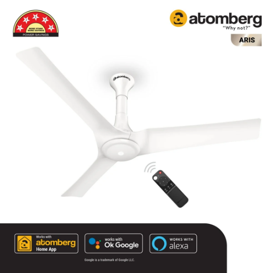 Picture of Atomberg, Aris(NUL), Ceiling Fan, Marble White Colour