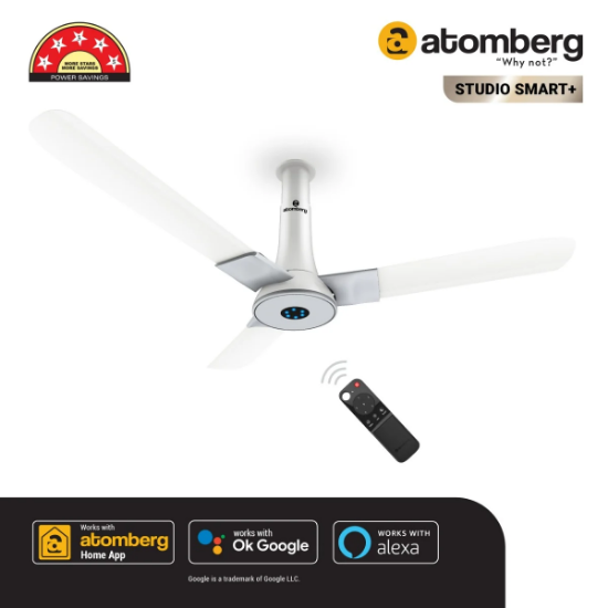 Picture of Atomberg, Studio Smart+, Ceiling Fan, Marble White Colour