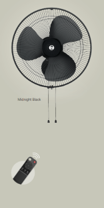 Picture of Atomberg, Wall Renesa, Wall Fan, Midnight Black Colour