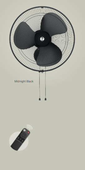 Picture of Atomberg, Wall Renesa, Wall Fan, Midnight Black Colour