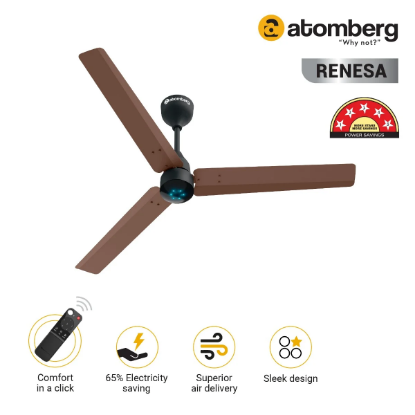 Picture of Atomberg, Renesa, Ceiling Fan, Brown & Black Colour