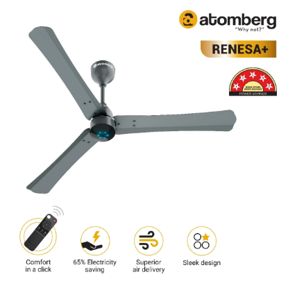 Picture of Atomberg, Renesa+ Metallic, Ceiling Fan, Sand Grey Colour