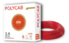 Picture of Polycab Optima+ LF FR, High Quality Materials, Power Saving Design, 0.75 sqmm, 90 M Box Packaging, Red Colour