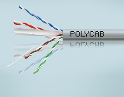 Picture of Polycab LAN Cables CAT6A FTP Armoured / Flexible Armoured , 1000m, FR-PVC jacket